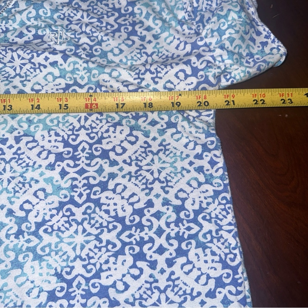 LAUREN Ralph Lauren Turquoise Women’s Top Size Large - Picture 8 of 9